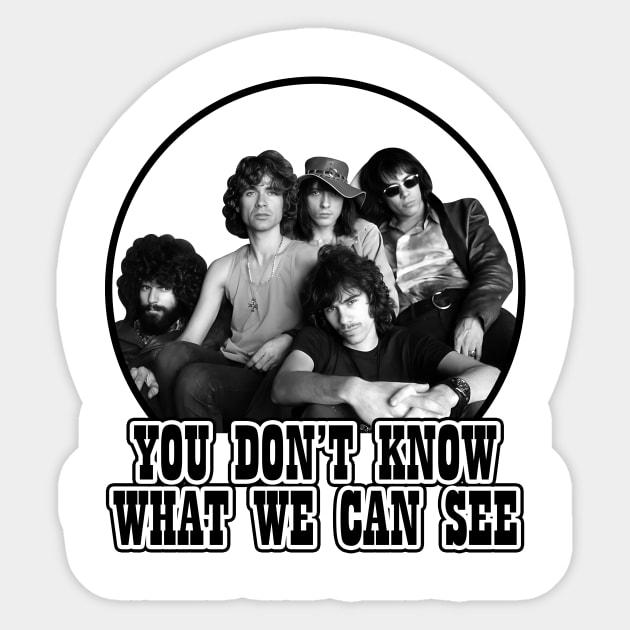 MAGIC CARPET RIDE UNOFFICIAL STEPPENWOLF ROCK BAND Sticker by chancgrantc@gmail.com